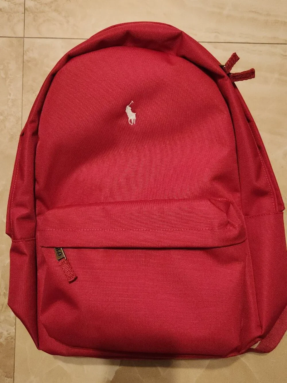 Polo Ralph Lauren Canvas Backpack Pink Classic School Bag Pack 9AR151-ADP